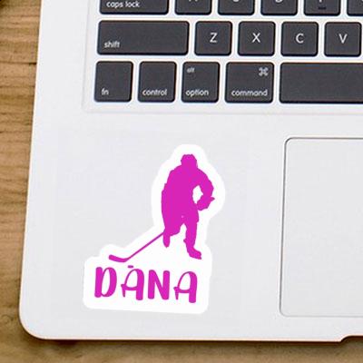 Dana Sticker Hockey Player Notebook Image