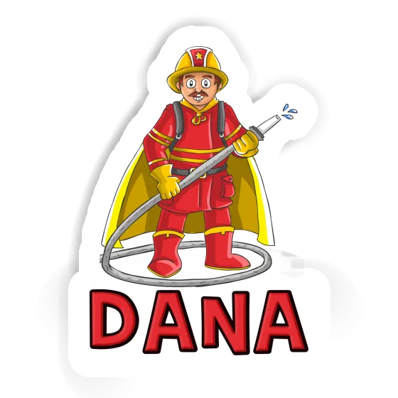 Feuerwehrmann Aufkleber Dana Image