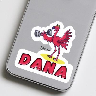 Sticker Dana Weight Lifter Notebook Image
