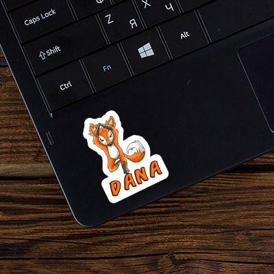 Sticker Yoga Fox Dana Laptop Image