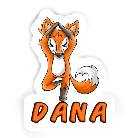 Sticker Yoga Fox Dana Gift package Image