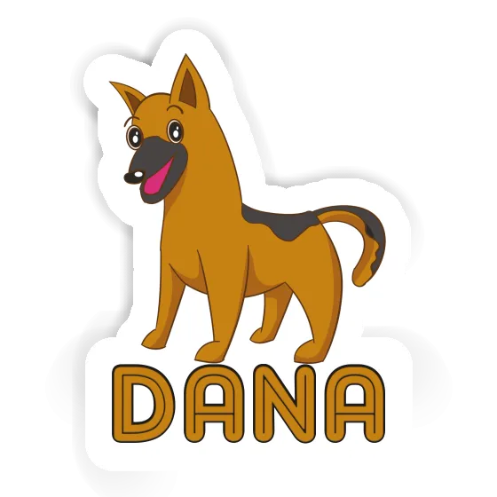 Sticker German Shepherd Dana Gift package Image