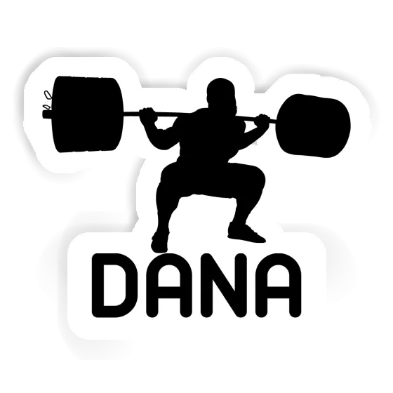 Weightlifter Sticker Dana Laptop Image