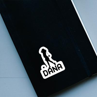 Dana Sticker Golfer Laptop Image