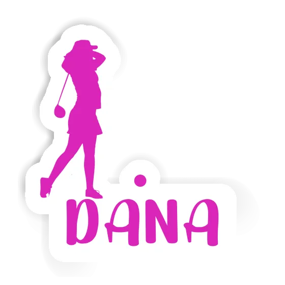 Golfer Sticker Dana Image