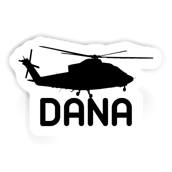 Autocollant Hélicoptère Dana Notebook Image