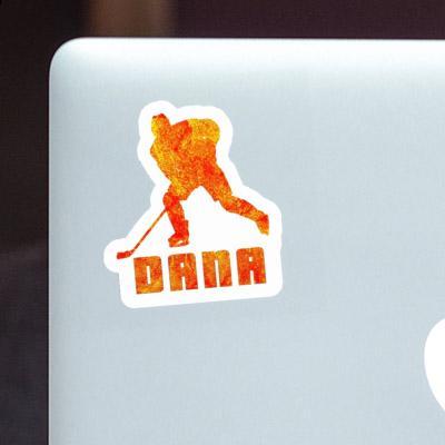 Dana Sticker Hockey Player Notebook Image