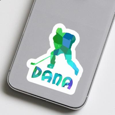 Dana Sticker Hockey Player Notebook Image