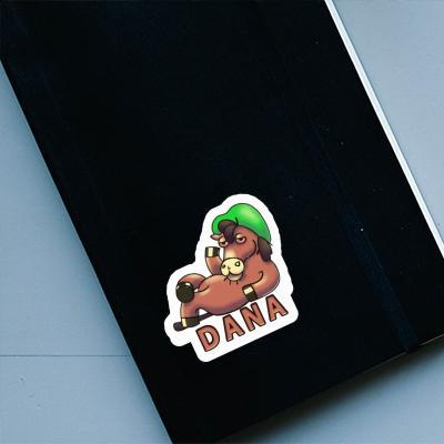 Lying horse Sticker Dana Image