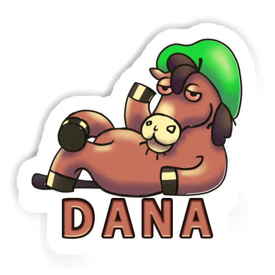 Lying horse Sticker Dana Gift package Image