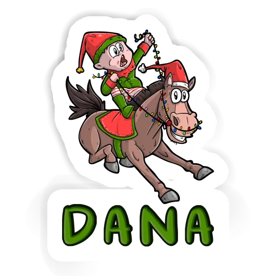 Weihnachtspferd Aufkleber Dana Image