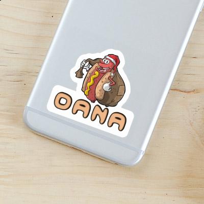 Dana Sticker Christmas Hot Dog Laptop Image