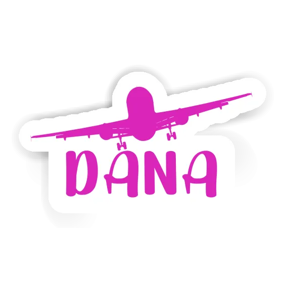 Airplane Sticker Dana Laptop Image