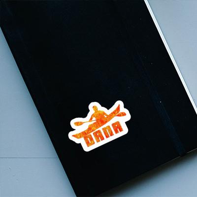 Kajakfahrer Sticker Dana Laptop Image