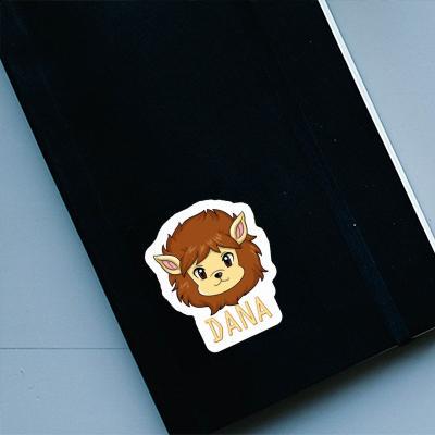 Autocollant Tête de lion Dana Laptop Image