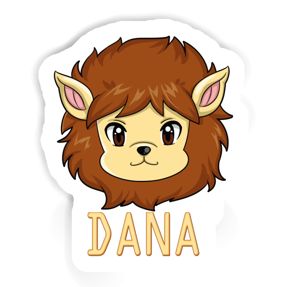 Autocollant Tête de lion Dana Image