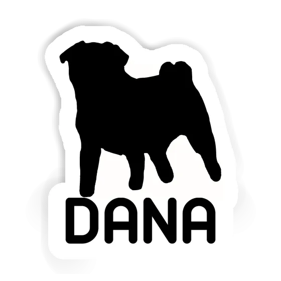 Dana Sticker Pug Laptop Image
