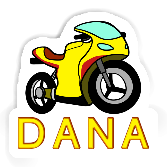 Autocollant Dana Motocyclette Notebook Image