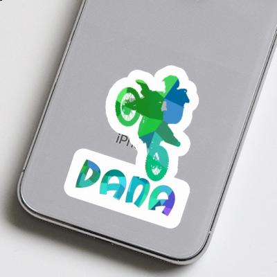 Sticker Motocross-Fahrer Dana Notebook Image