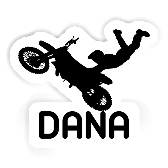 Dana Autocollant Motocrossiste Image