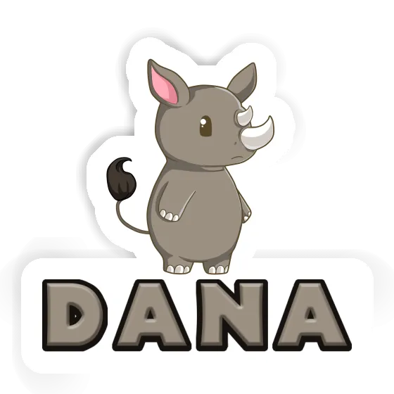 Dana Autocollant Rhino Notebook Image