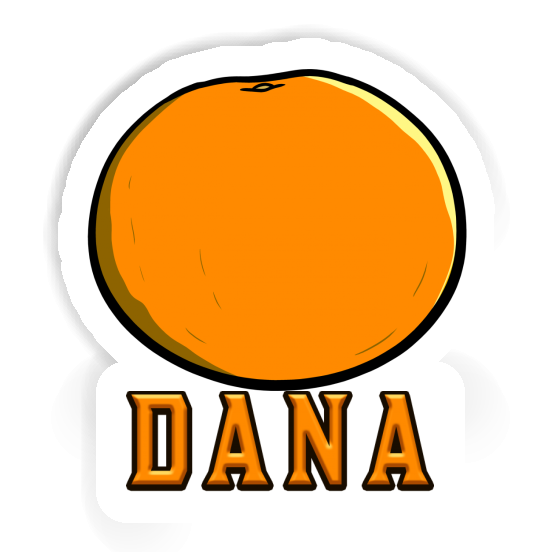 Sticker Orange Dana Laptop Image