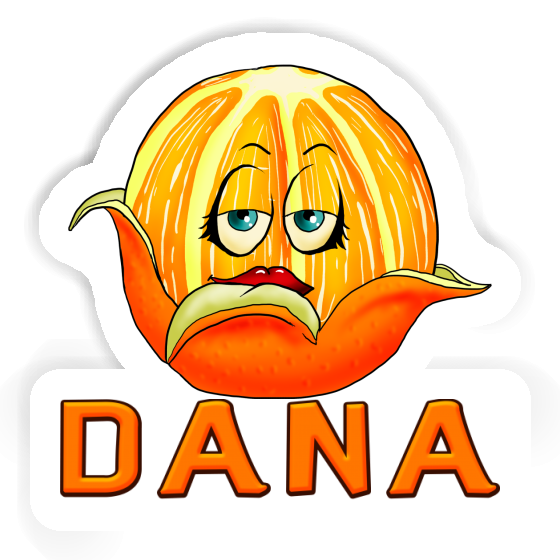 Sticker Dana Orange Laptop Image