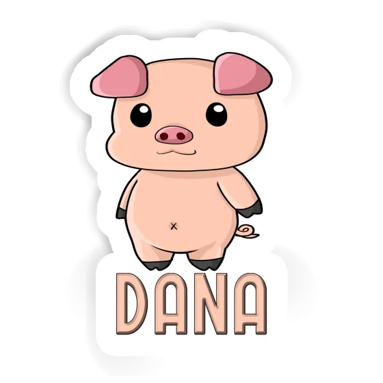 Aufkleber Schweinchen Dana Gift package Image