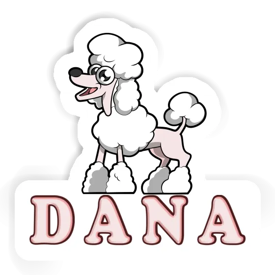 Autocollant Caniche Dana Image