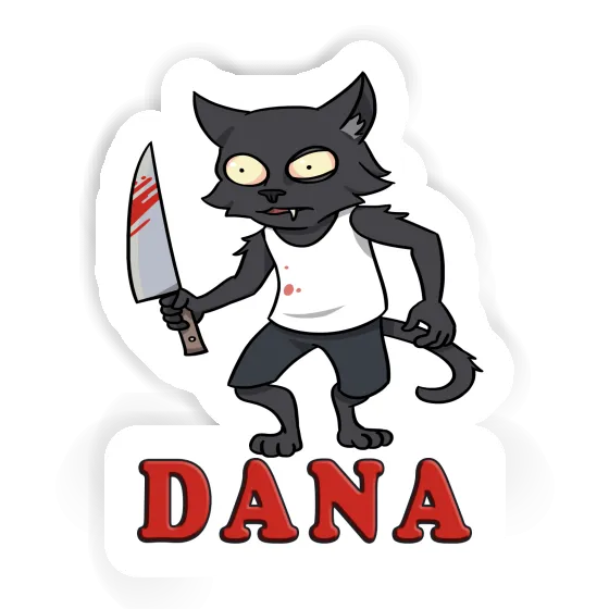 Sticker Psycho Cat Dana Gift package Image