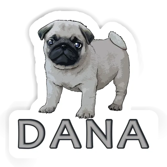 Sticker Pug Dana Laptop Image