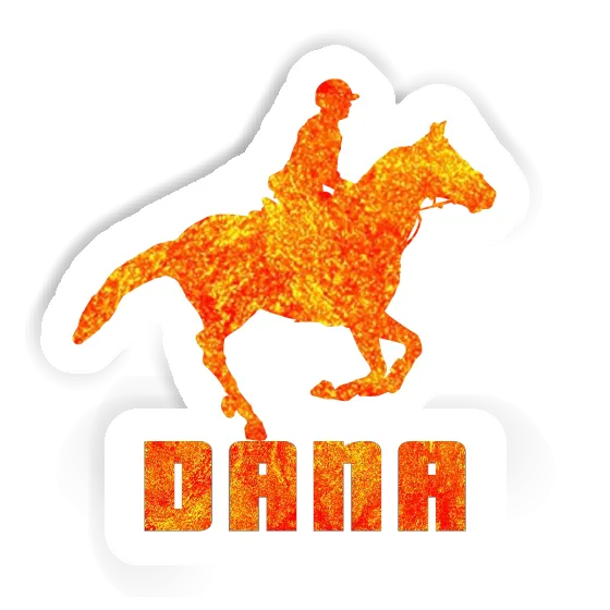 Horse Rider Sticker Dana Laptop Image