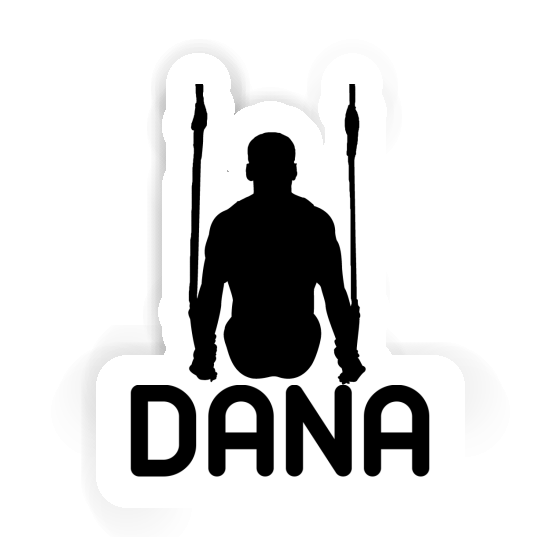 Autocollant Gymnaste aux anneaux Dana Notebook Image