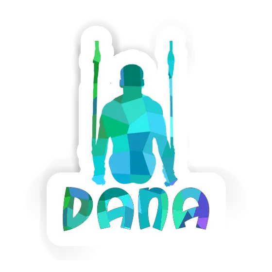 Sticker Ring gymnast Dana Notebook Image