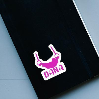 Sticker Ring gymnast Dana Notebook Image