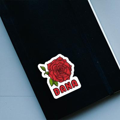 Autocollant Dana Fleur de rose Notebook Image