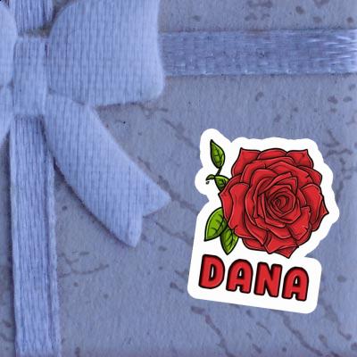 Autocollant Dana Fleur de rose Laptop Image