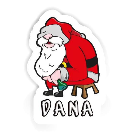 Père Noël Autocollant Dana Gift package Image