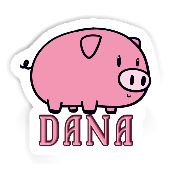 Schwein Aufkleber Dana Notebook Image