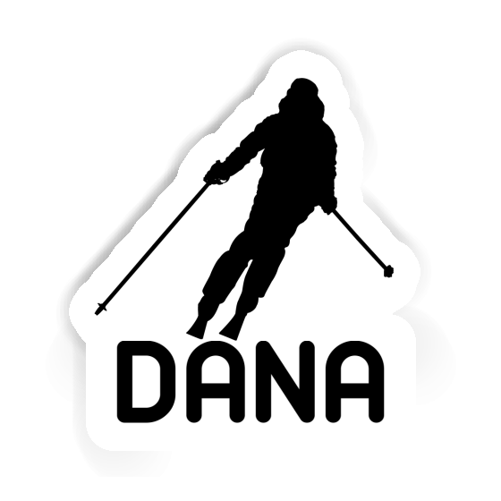 Aufkleber Skifahrerin Dana Notebook Image