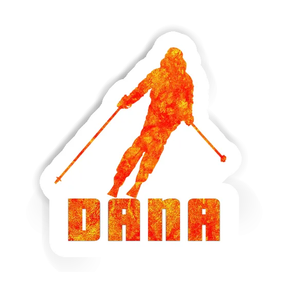 Dana Sticker Skier Image