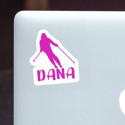 Skifahrerin Sticker Dana Laptop Image