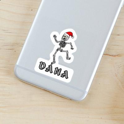 Sticker Dana Weihnachts-Skelett Laptop Image