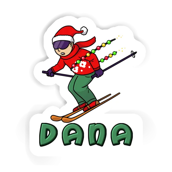 Dana Aufkleber Weihnachtsskifahrer Gift package Image