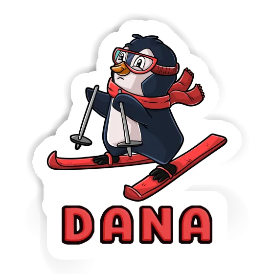 Skier Sticker Dana Laptop Image