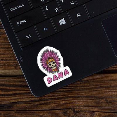 Dana Sticker Womens Skull Laptop Image