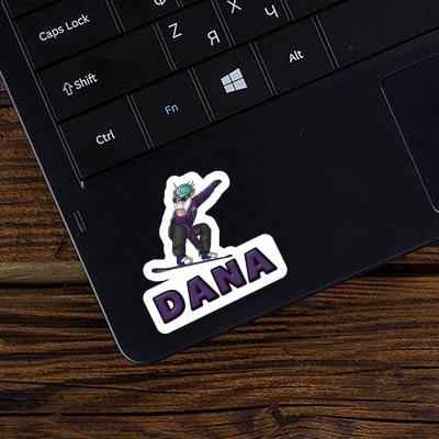 Dana Sticker Snowboarder Laptop Image