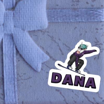 Dana Sticker Snowboarder Image