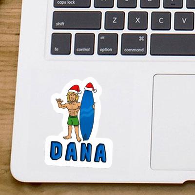 Dana Aufkleber Weihnachtssurfer Laptop Image
