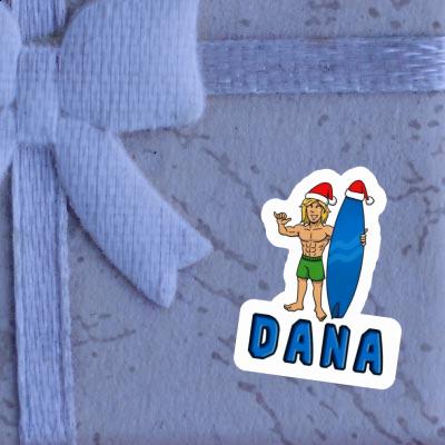 Dana Aufkleber Weihnachtssurfer Gift package Image